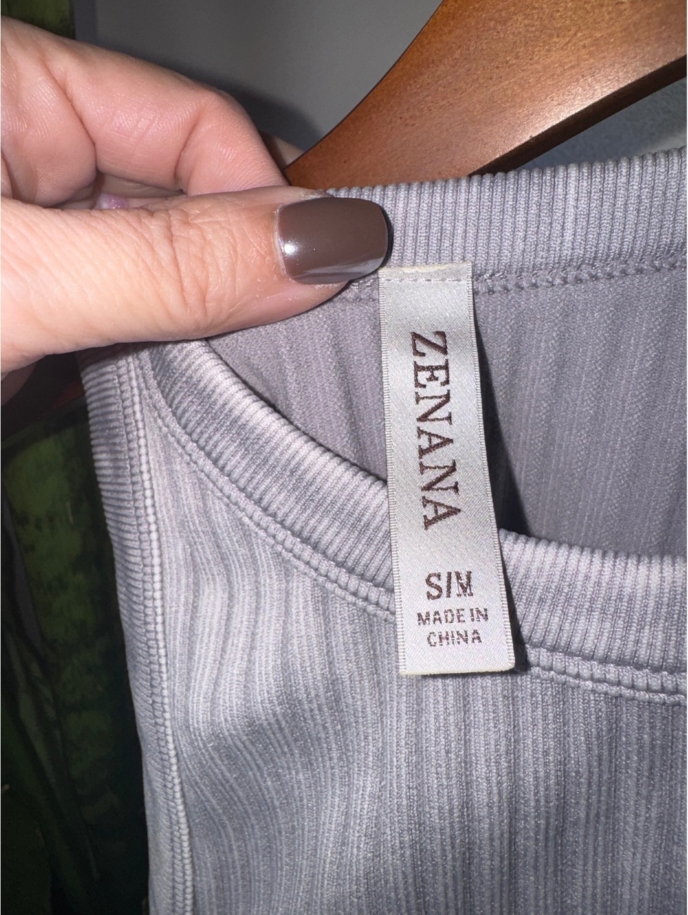 Zenana Ribbed Washed Seamless Tank - Picture 3 of 4